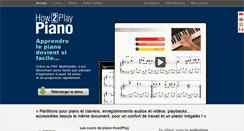 Desktop Screenshot of how2play-piano.fr