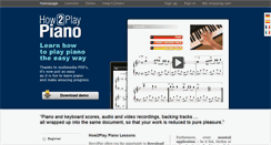 Desktop Screenshot of how2play-piano.com